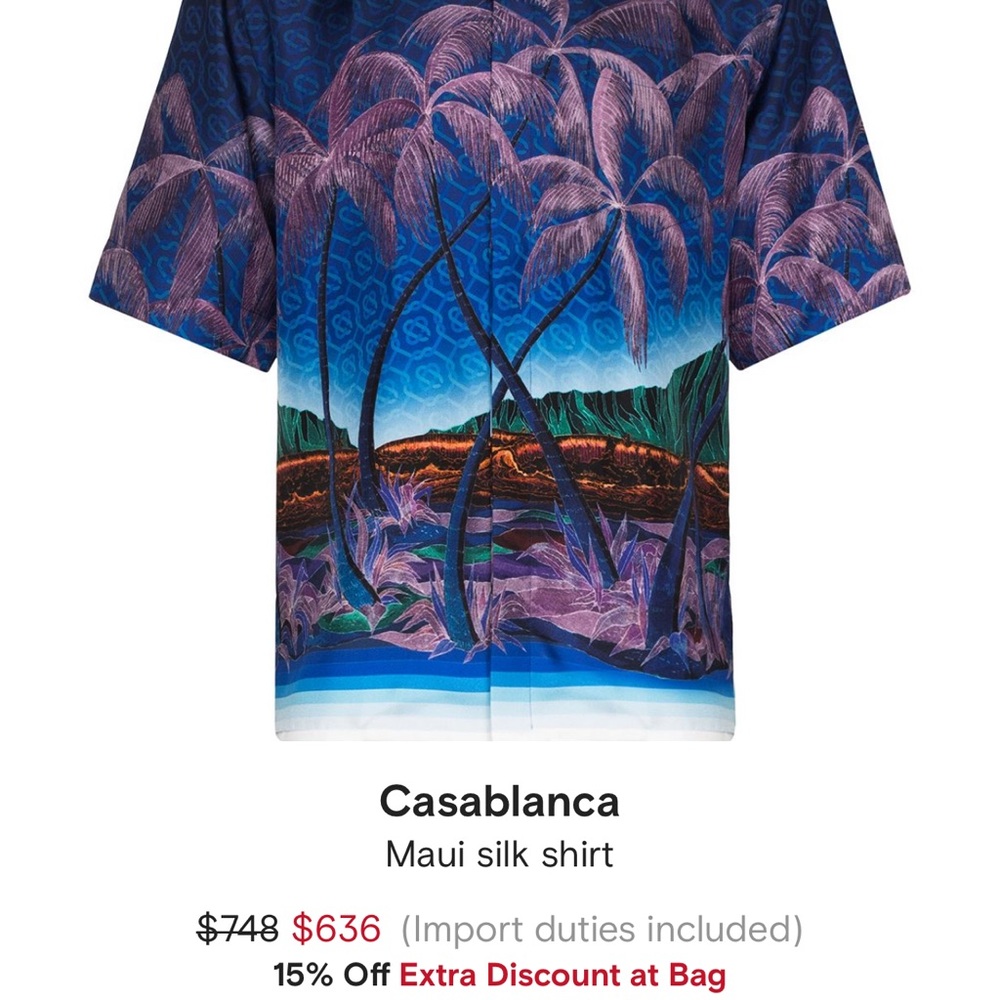 Casablanca silk shirt